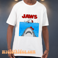 Jaws hello kitty t shirt