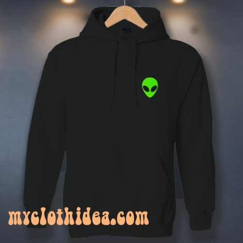 Alien Head Pocket Patch Hoodie