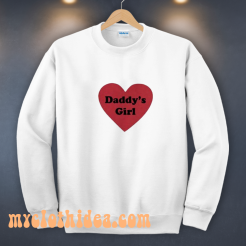 Daddys Girl Love Heart Sweatshirt