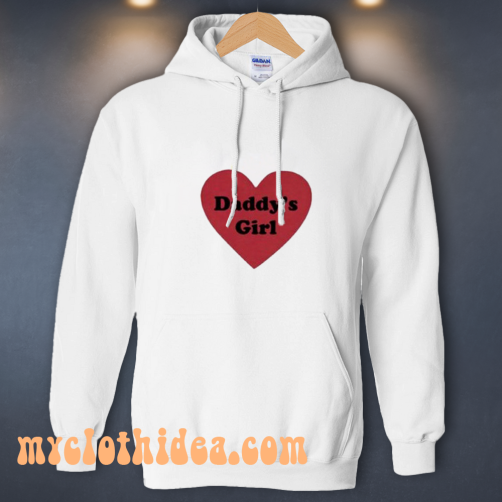 Daddys Girl Love Heart Hoodie