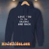 Football Shirt Love You To The Endzone And Back Hoodie