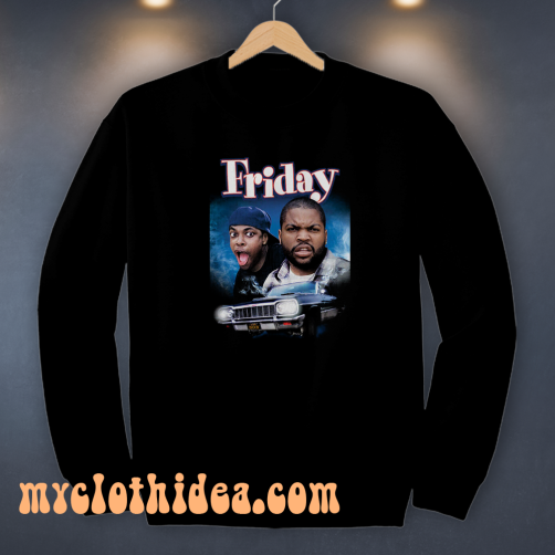 Friday Movie Ice Cube & Chris Tucker Black Sweatshirt