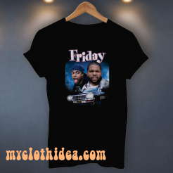 Friday Movie Ice Cube & Chris Tucker Black T-Shirt