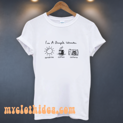 I’m A Simple Woman Sunshine Coffee Camera T-Shirt