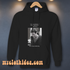 In Loving Memory Of cory monteith don't stop believing hoodie