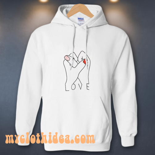 LOVE HANDS FINGER hoodie