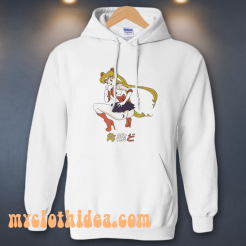 Sailor Moon Peace Sign Graphic Hoodie