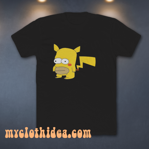 Homer Pikachu Funny T-Shirt