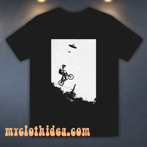 UFO Alien Abduction BMX T-Shirt