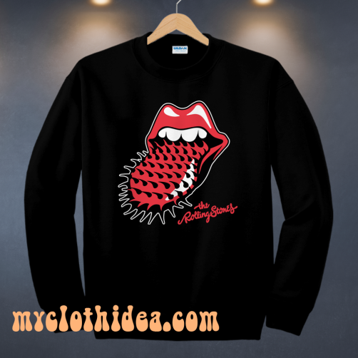 The Rolling Stones Spiked Tongue Sweatshirt