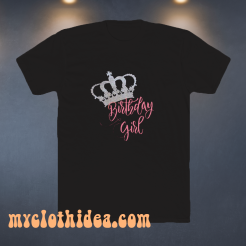 Crown birthday girl t-shirt