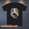 Pregnant skeleton halloween TSHIRT