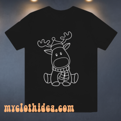 Cute Christmas Reindeer T-shirt