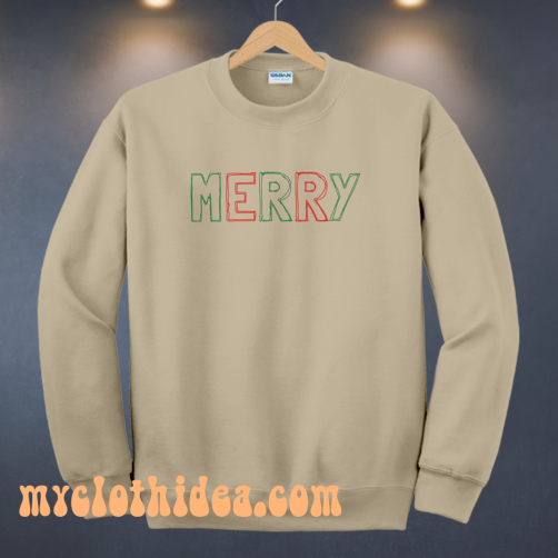 MERRY Crewneck Christmas Sweatshirt