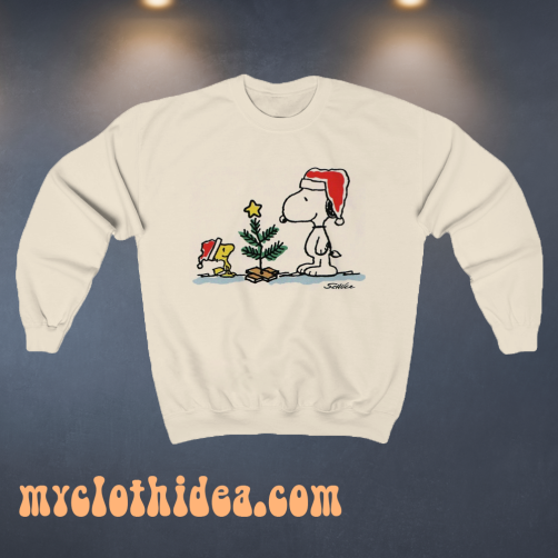 Snoopy tree christmas Sweatshirt