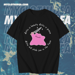 Ditto Holding Knife Pokemon T-Shirt TPKJ1