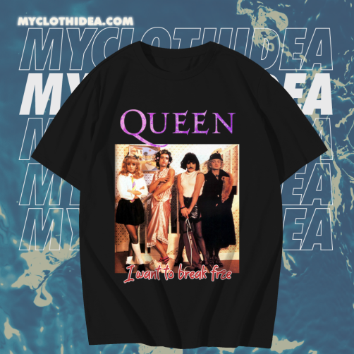 Queen band I want to break free T-shirt TPKJ1