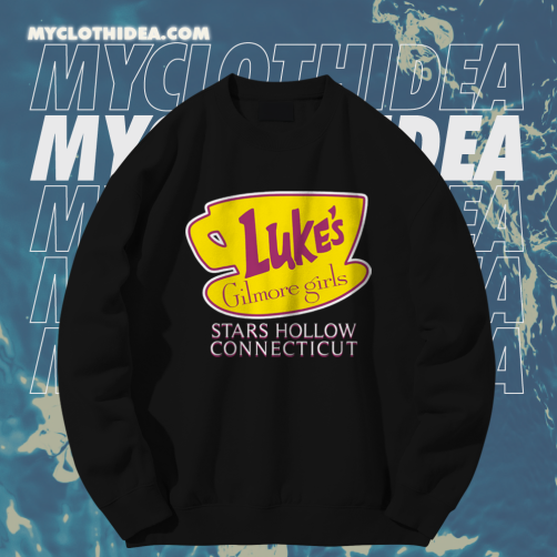 Gilmore Girls Luke's Diner Stars Hollow Sweatshirt TPKJ1