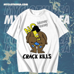 VINTAGE BART SIMPSON Crack Kills Money Honey T Shirt TPKJ1