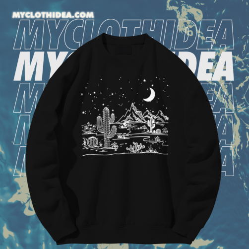 Desert starry night Sweatshirt TPKJ1