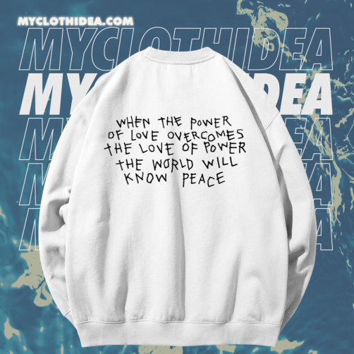 Power Of Love sweatshirt back TPKJ1