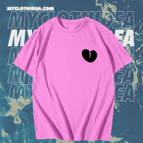 Broken heart light pink T-Shirt TPKJ1