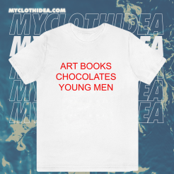 Art Books Chocolates Young Men T-shirt TPKJ1