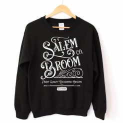 Salem Broom Co Womens Fall Halloween Sweatshirt
