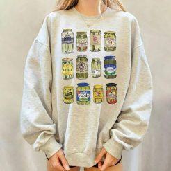 Vintage Canned Pickles Jars Sweatshirt