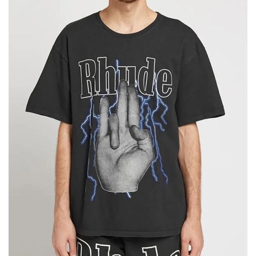 Rhude Shoker Hand Print T-shirt