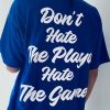 Grasya Don't Hate The Playa Hate The Game T Shirt Back