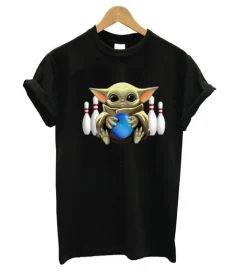 Baby Yoda Hug Bowling Classic T-Shirt