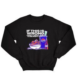 Josh Allen 17 If this is Wrong I don't want to be Right Sweatshirt