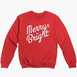 The Merry & Bright Oversize Print Sweatshirt