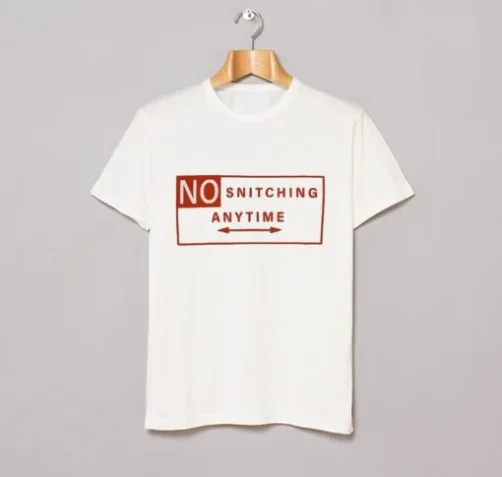 Vlone No Snitching Anytime T Shirt