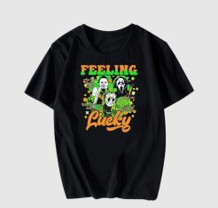 Horror feeling lucky St Patrick's Day T shirt