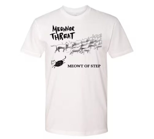 Meowner Threat Punk Cat - Men's T-Shirt