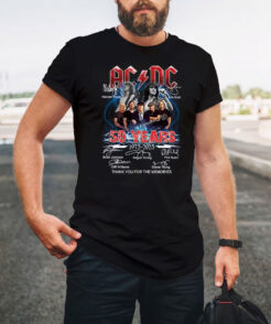 ACDC Band 50th Anniversary 1973 - 2023 Signature T-Shirt