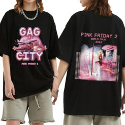 Nicki Minaj T Shirt Gag City Pink Friday 2 World Tour 2024 T-shirt TWOSIDE
