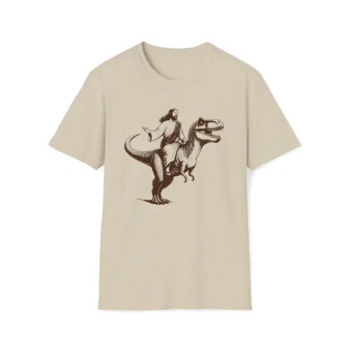 Jesus Riding Dinosaur T-Shirt