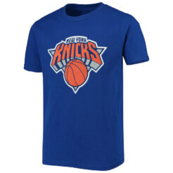 Youth New York Knicks Blue Primary Logo T-Shirt