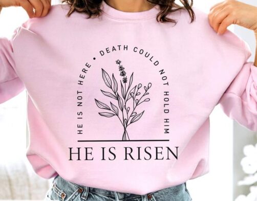 Who is Here He is Risen sweatshirt thd