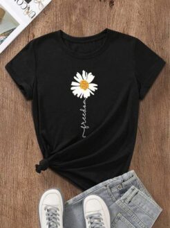 Freedom Flower T-Shirt fashion clothes thd