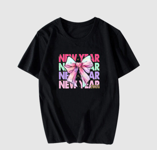 New Year Cute Ribon T Shirt